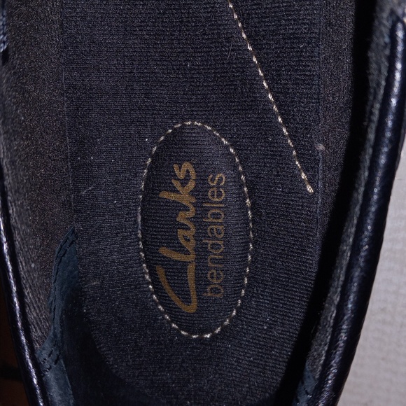 Clarks bendables Black, Leather, 2 Button Shoes - Picture 7 of 11